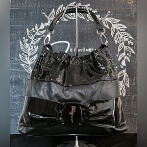 Authentic Salvatore Ferragamo Vala Leather Bag (EUC)